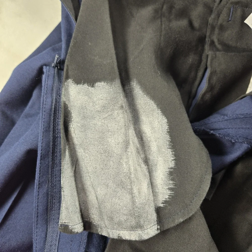 DLA Military Dress Trousers Men 31R Navy Blue Defense Logistics Agency Poly/Wool